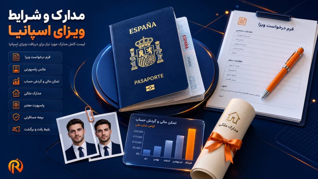 شرایط و مدارک عمومی ویزای اسپانیا