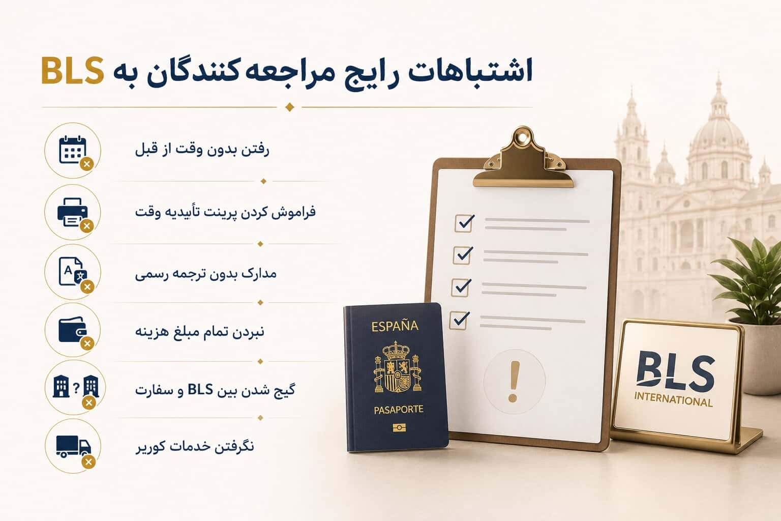 اشتباهات رایج مراجعه‌کنندگان به BLS